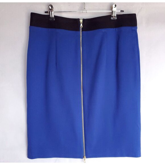 Brand New Trina Turk Double Zip Back Short Pencil Skirt Lined Size 6 Secretary - Picture 2 of 10